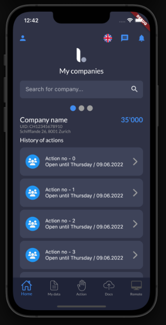Shareholder app
